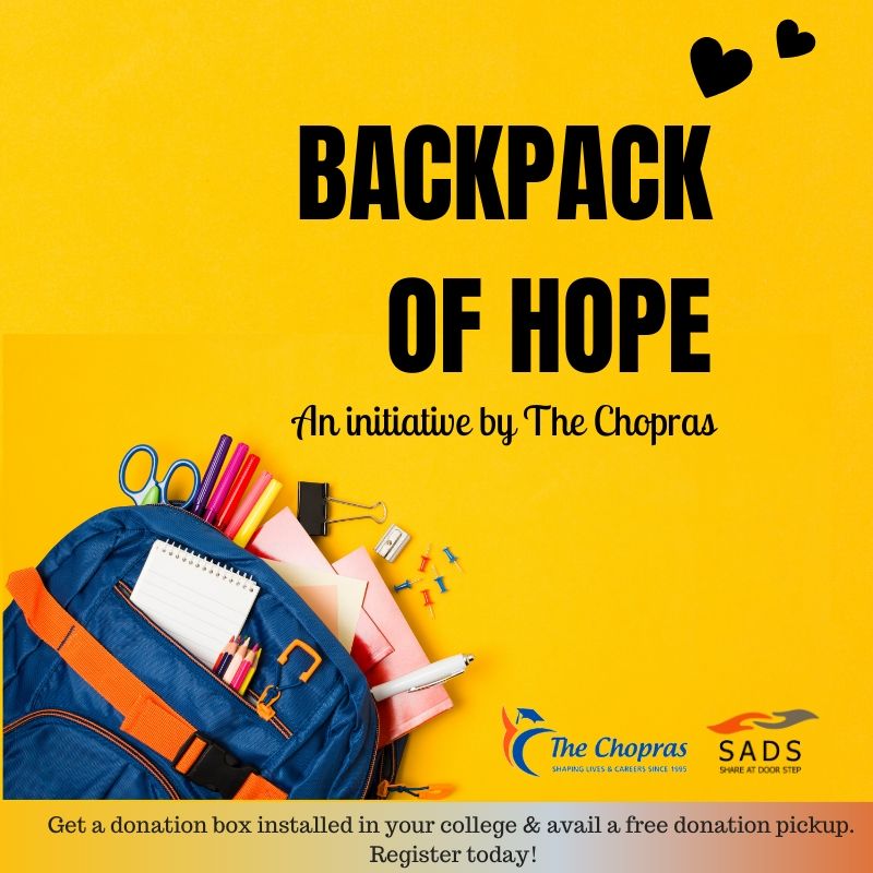 Backpack of Hope - The Chopras campaign by SADS